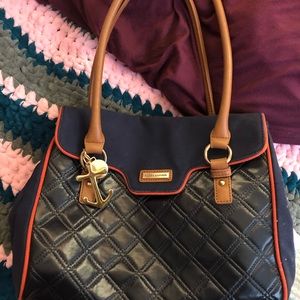 Genuine Tommy Hilfiger leather and material bag